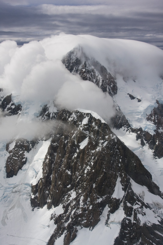 Aoraki/Mount Cook Shrouded In Clouds